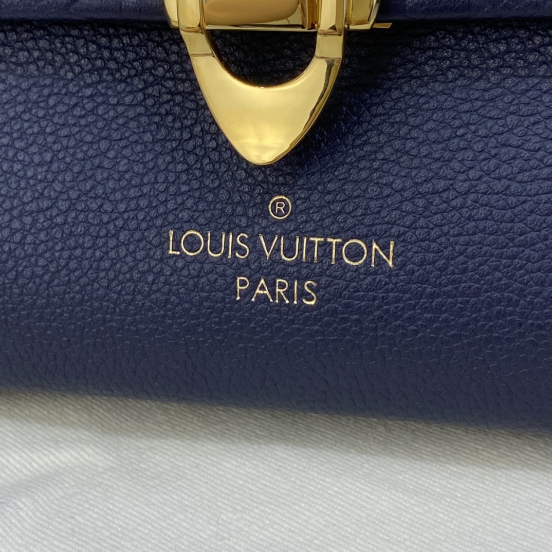 Louis Vuitton VAVIN PM Handbag Monogram Empreinte M52271 Navy/Red